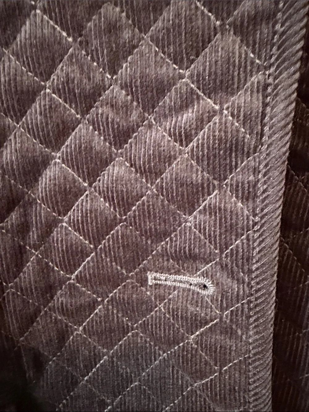 Zara Quilted Corduroy Sport Coat in Dark Brown